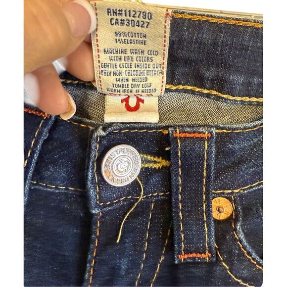True Religion Jeans Sz. 26 Blue World Tour Johnny Jeans Straight Leg - Picture 5 of 9